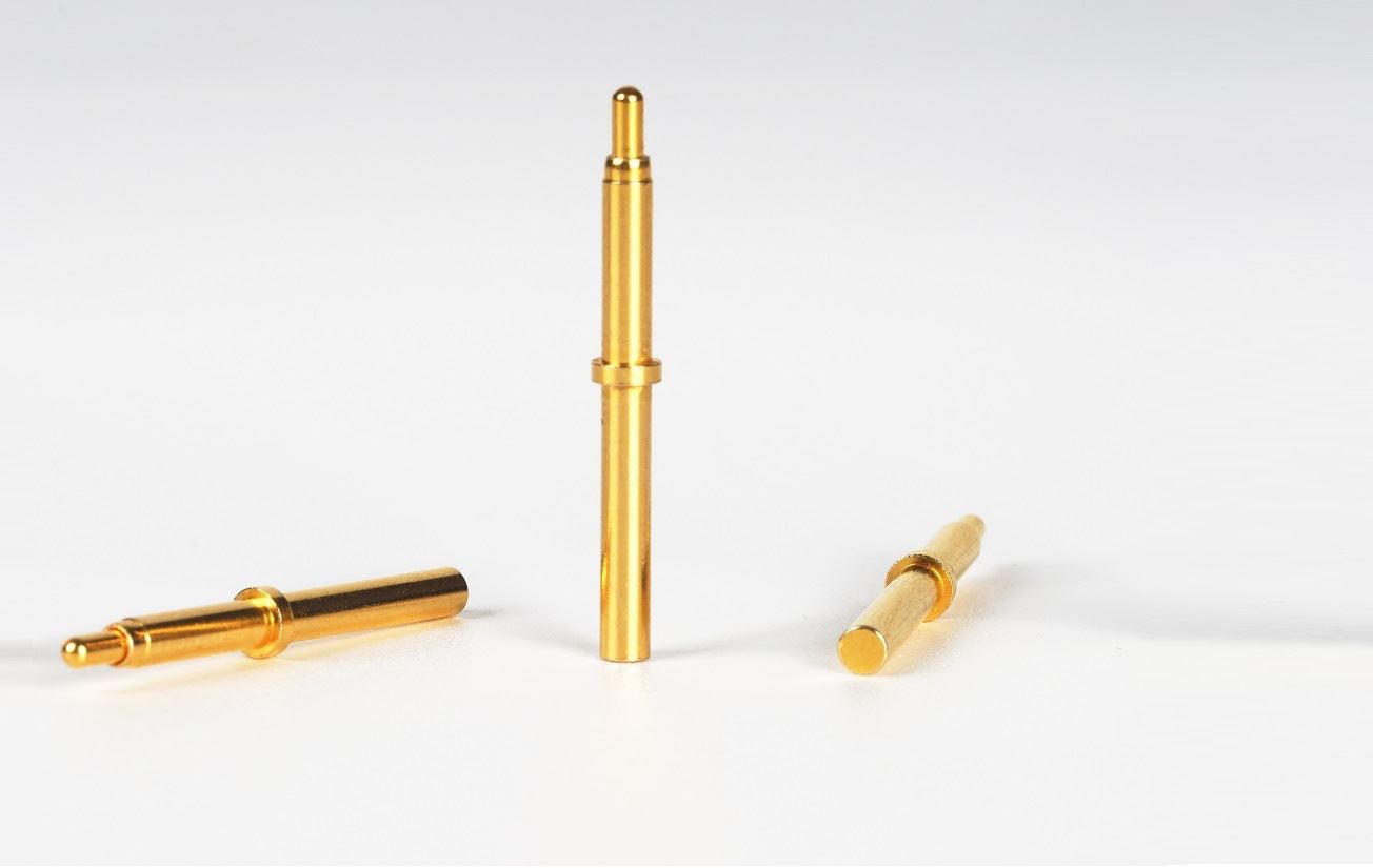 Spring-loaded test probe Pogo pin