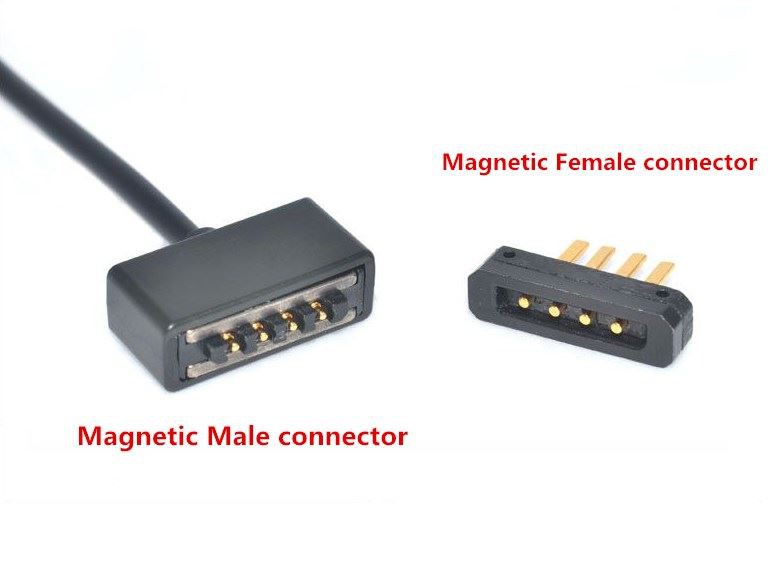 4 pin magnetic Pogo pin connector