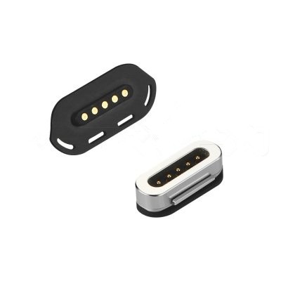 Conector de pino Pogo banhado a ouro de 5 pinos