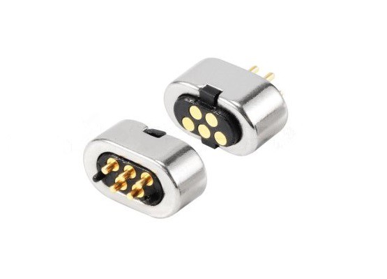 Conector de pino Pogo com mola de 5 pinos