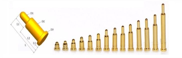 Pinos de Pogo de primavera para o conector magnético