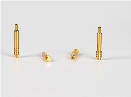 Pinos Pogo banhados a ouro com mola