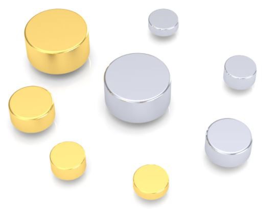 Pino de ouro folheado a ouro