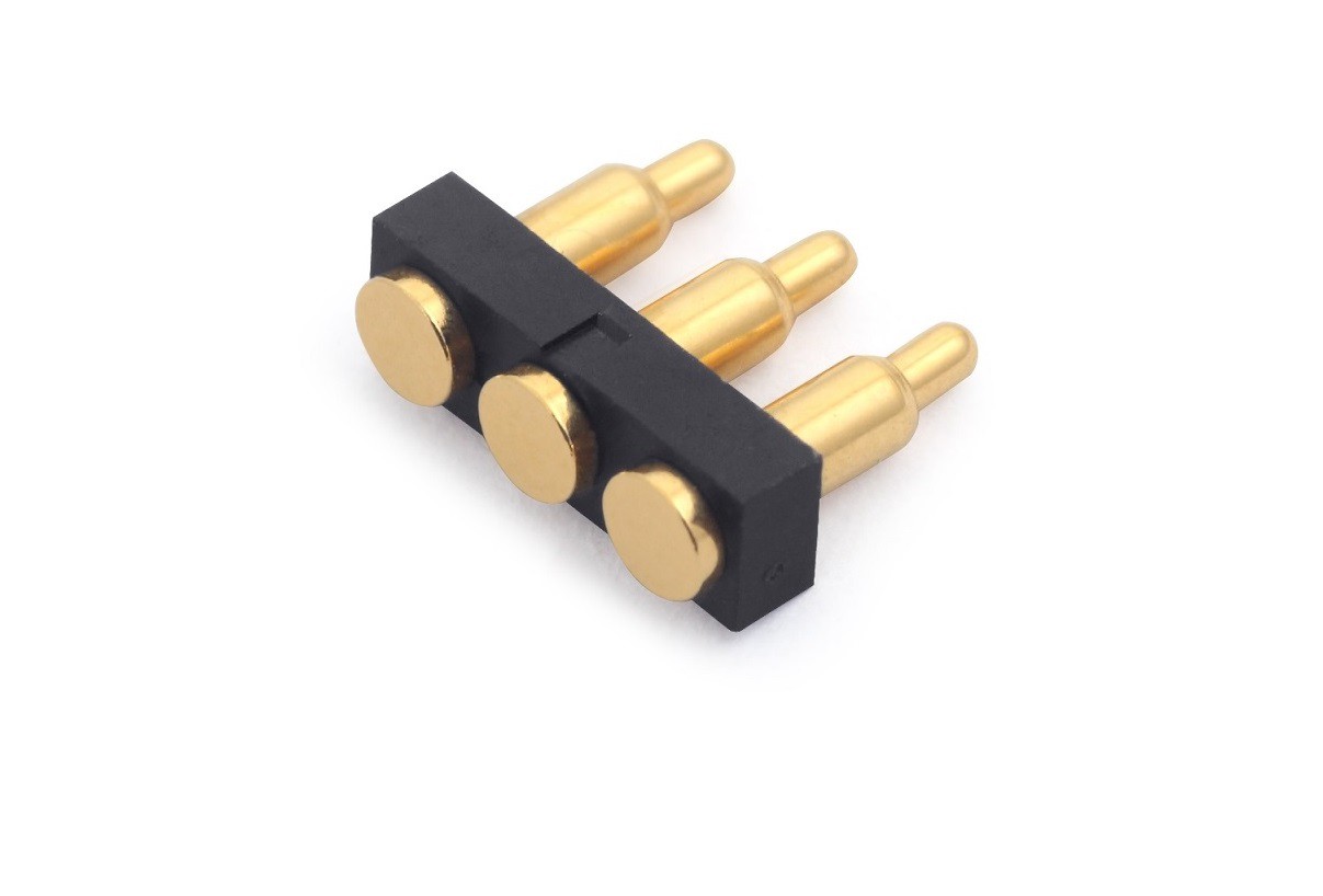 Conector de pino pogo de 3 pinos