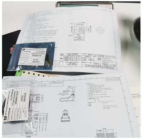 Amostras grátis do conector Pogo Pin enviadas