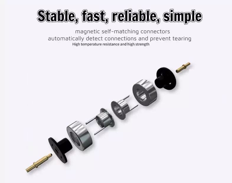 Nosso conector magnético Pogo Pin