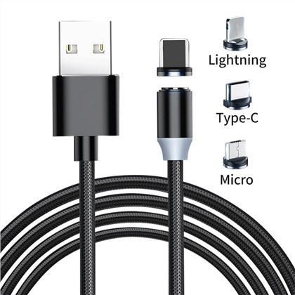 Conector magnético de carregamento de cabo USB Pogo Pin