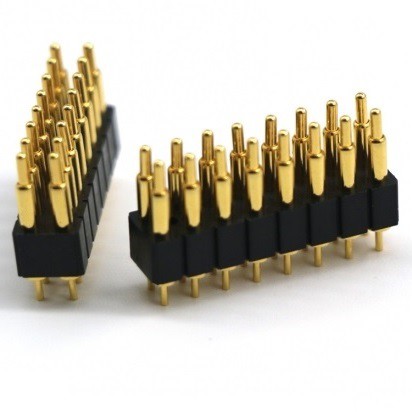 Conector de linha dupla de pino pogo